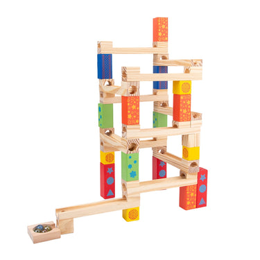 Ecotoys MarbleMaster | Diversión Creativa - Juguete de Construcción de Canicas de Madera